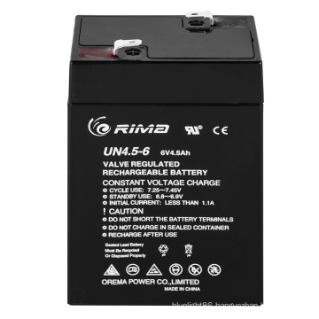 Maintenance-free VRLA Battery for Emergency Light 6V4.5ah